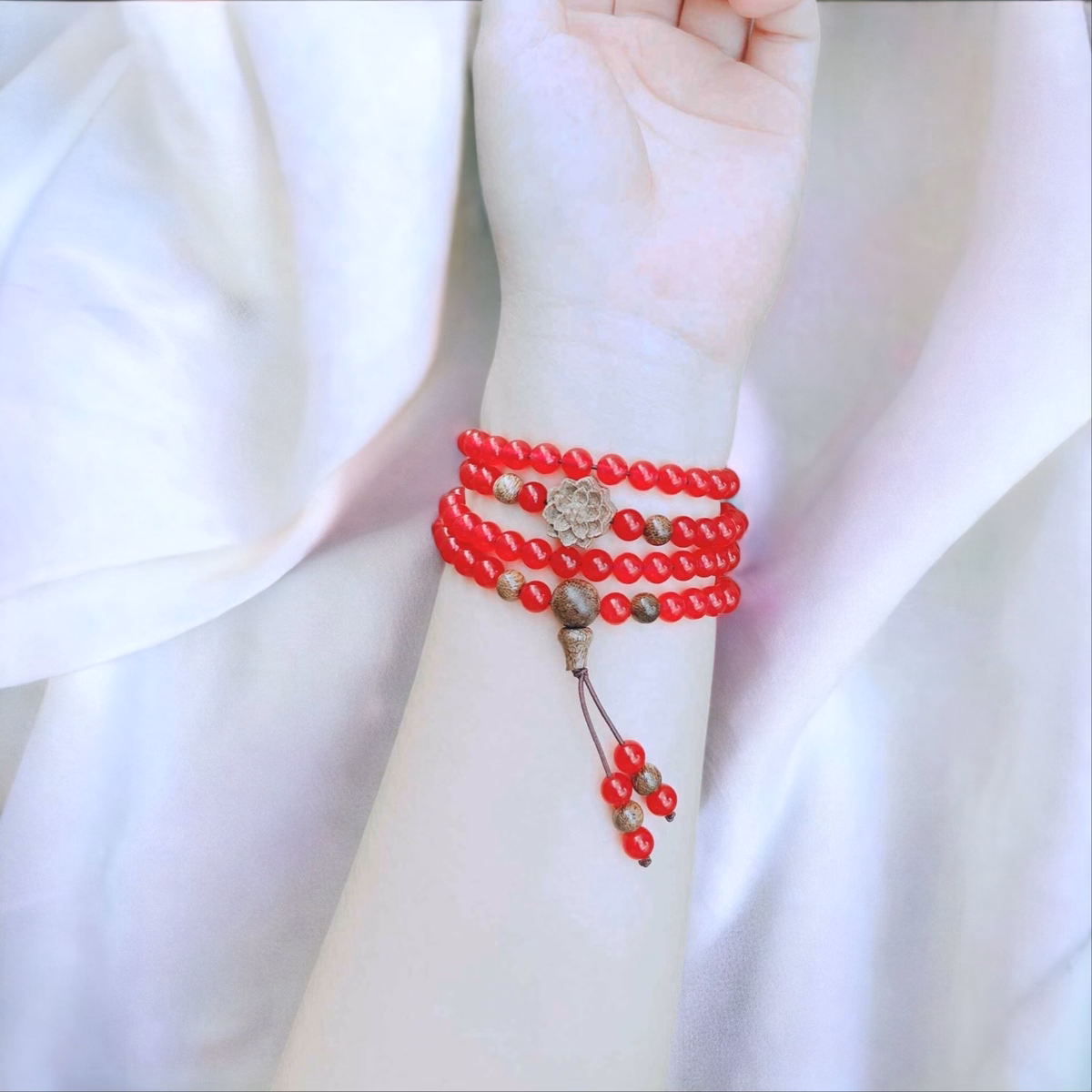 Vòng Tay Đá Thiên Nhiên Phối Sen Trầm Tốc - Thắng Giang - Ảnh 8