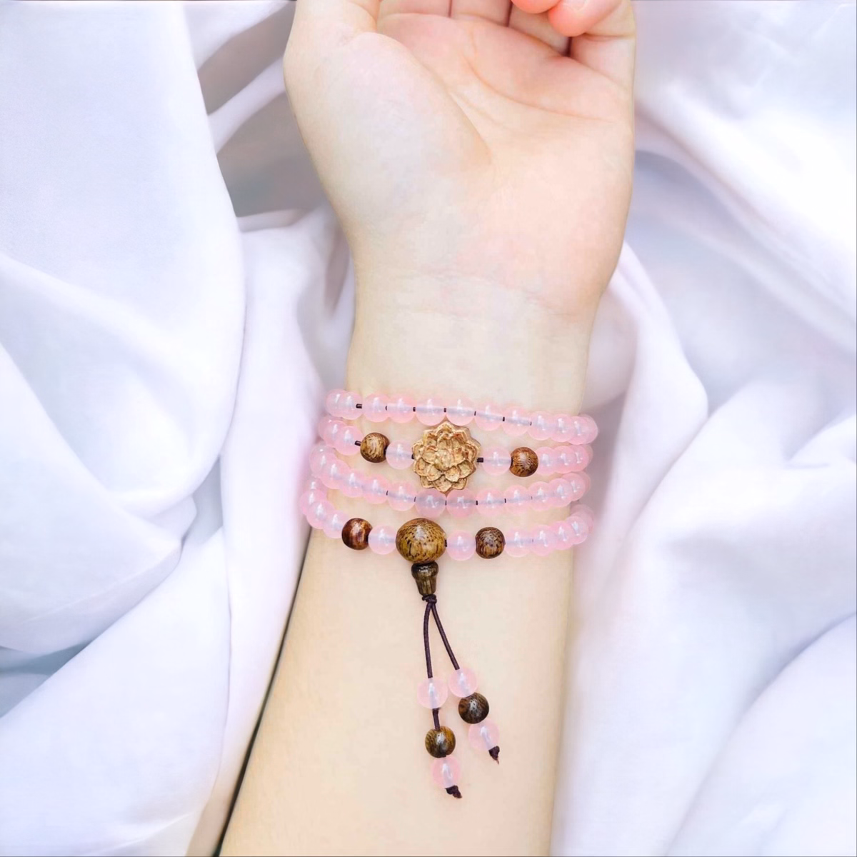 Vòng Tay Đá Thiên Nhiên Phối Sen Trầm Tốc - Thắng Giang - Ảnh 11