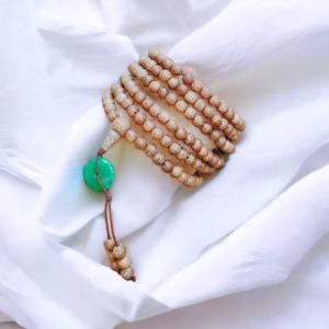 Vòng Tay Trầm Hương Tốc Size 4 Ly Phối Điếu Cẩm Thạch Thiên Nhiên 216 Hạt - Thắng Giang