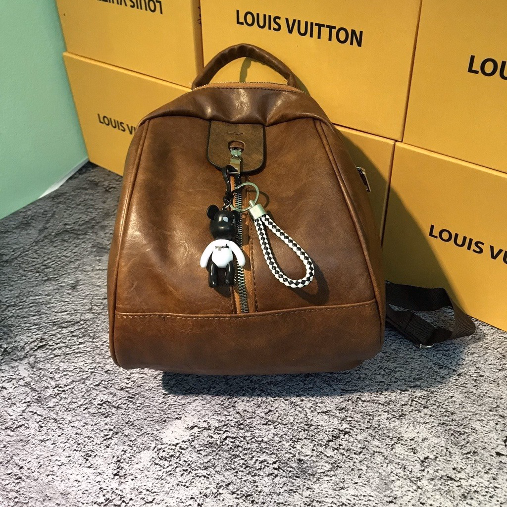 Balo Da Mềm Tặng Kèm Gấu Phong Cách Hàn Quốc Wh9, W411 - Winnie House - Ảnh 10