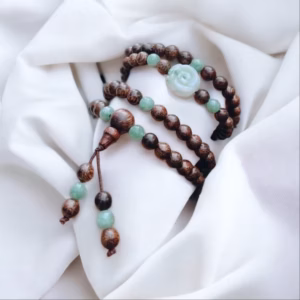 Vòng Tay Trầm Hương Tốc Phối Hoa Ngọc Cẩm Thạch Thiên Nhiên - Thắng Giang