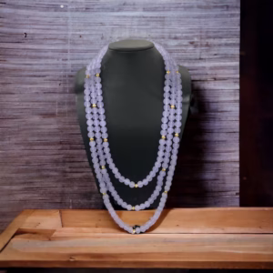 Chuỗi Vòng Cổ Thạch Anh Tím Hầu Dâng Ba Tầng - Thắng Giang