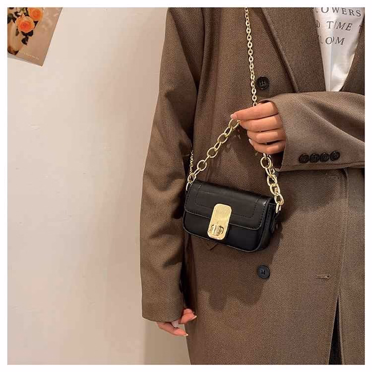 Túi Xách Nữ Mini Đeo Chéo Đeo Vai Cao Cấp Đi Làm Đi Chơi, Khóa Xoay Đẹp Sang Chảnh T096 - Trùm Sỉ Vn - Ảnh 3