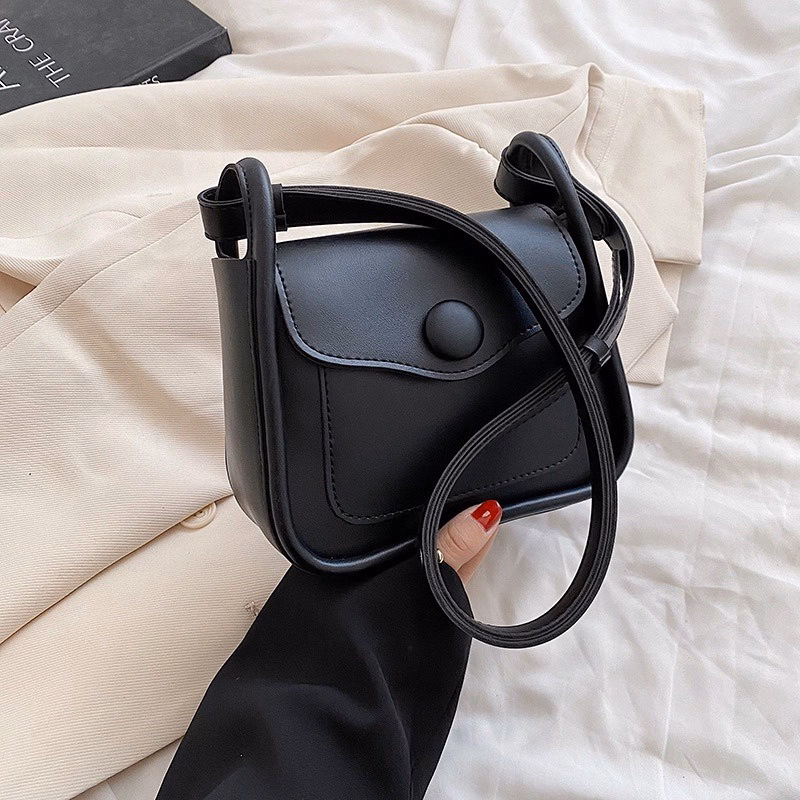 Túi Xách Nữ Đeo Chéo Cổ Điển Nút Tròn Khóa Nam Châm T038 - Trùm Sỉ Vn - Ảnh 7