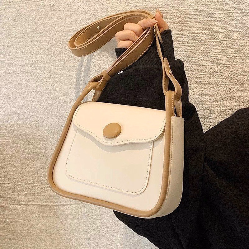 Túi Xách Nữ Đeo Chéo Cổ Điển Nút Tròn Khóa Nam Châm T038 - Trùm Sỉ Vn - Ảnh 5