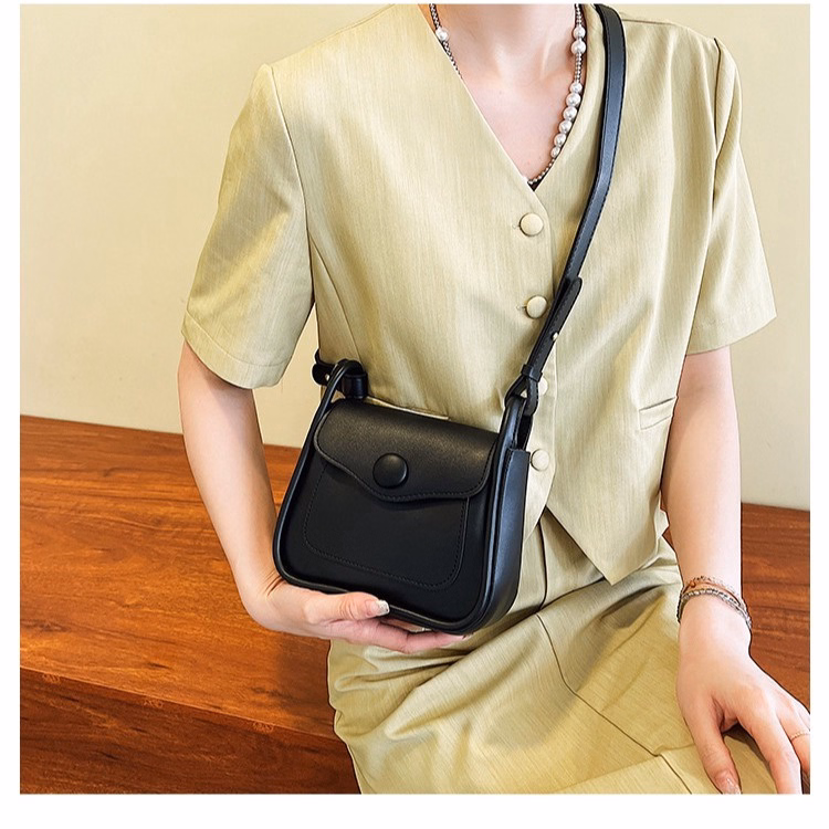 Túi Xách Nữ Đeo Chéo Cổ Điển Nút Tròn Khóa Nam Châm T038 - Trùm Sỉ Vn - Ảnh 6