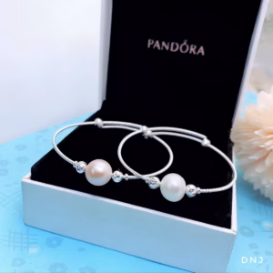 Lắc Tay Bạc Ta Gắn Hạt Ngọc Trai Nuôi Nhược Ngọt Thiên Nhiên 10 Ly Cao Cấp - Thắng Giang