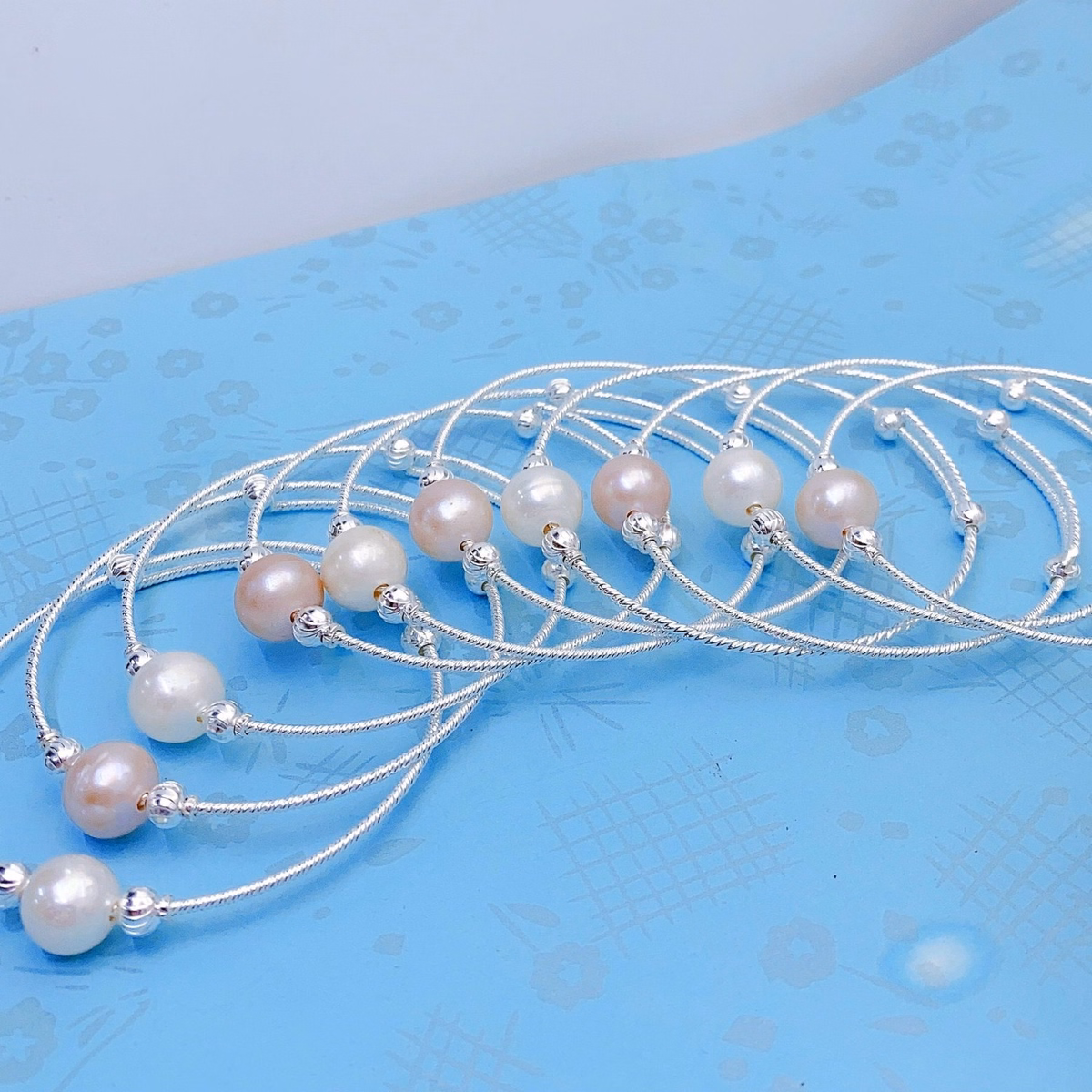 Lắc Tay Bạc Ta Gắn Hạt Ngọc Trai Nuôi Nhược Ngọt Thiên Nhiên 10 Ly Cao Cấp - Thắng Giang - Ảnh 3