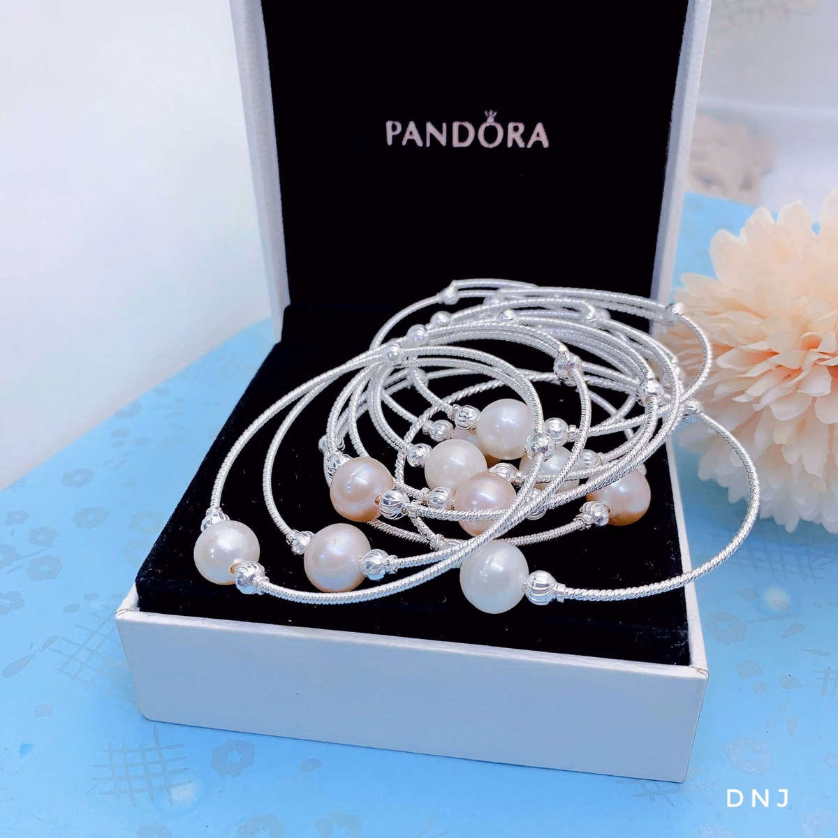 Lắc Tay Bạc Ta Gắn Hạt Ngọc Trai Nuôi Nhược Ngọt Thiên Nhiên 10 Ly Cao Cấp - Thắng Giang - Ảnh 4