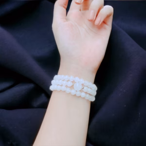 Vòng Tay Thạch Anh Trắng Thiên Nhiên 6 Ly - Thắng Giang