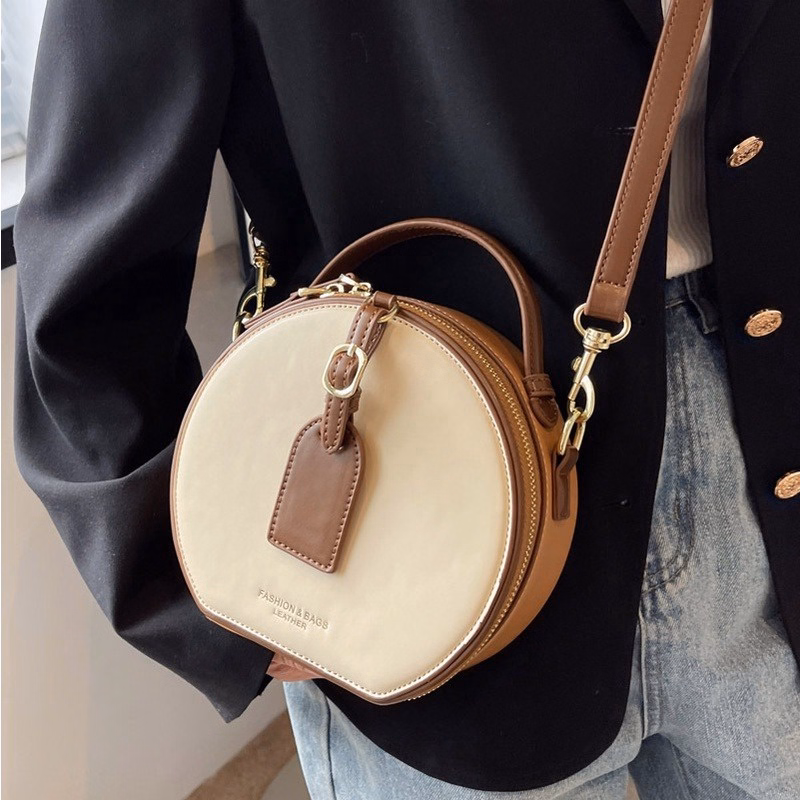 Túi Xách Nữ Đeo Chéo Dáng Hộp Tròn Xinh Xắn Wh4 - Winnie House - Ảnh 5