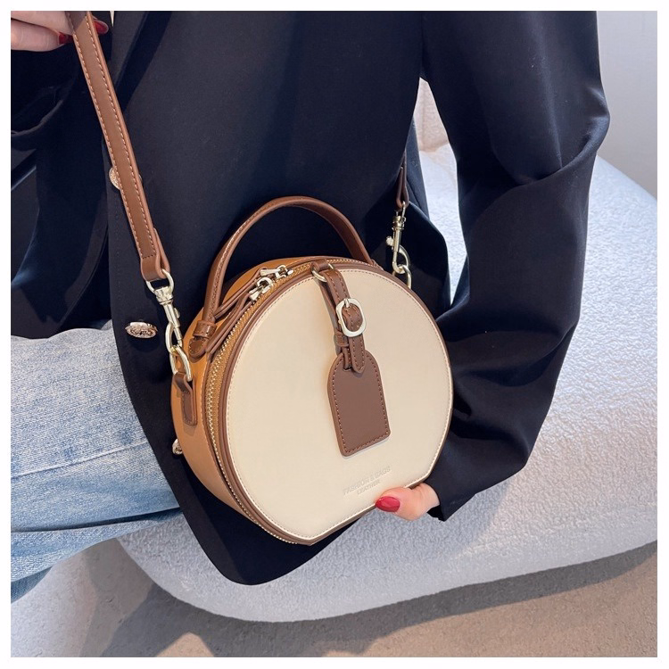 Túi Xách Nữ Đeo Chéo Dáng Hộp Tròn Xinh Xắn Wh4 - Winnie House - Ảnh 7