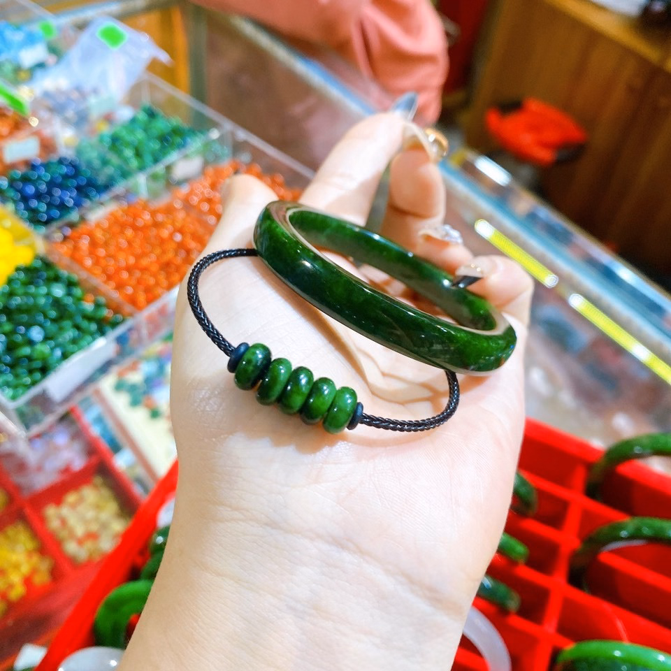 Combo 2 Vòng Tay Ngọc Cẩm Thạch Sơn Thủy Và Ngũ Điếu Thiên Nhiên - Thắng Giang - Ảnh 2