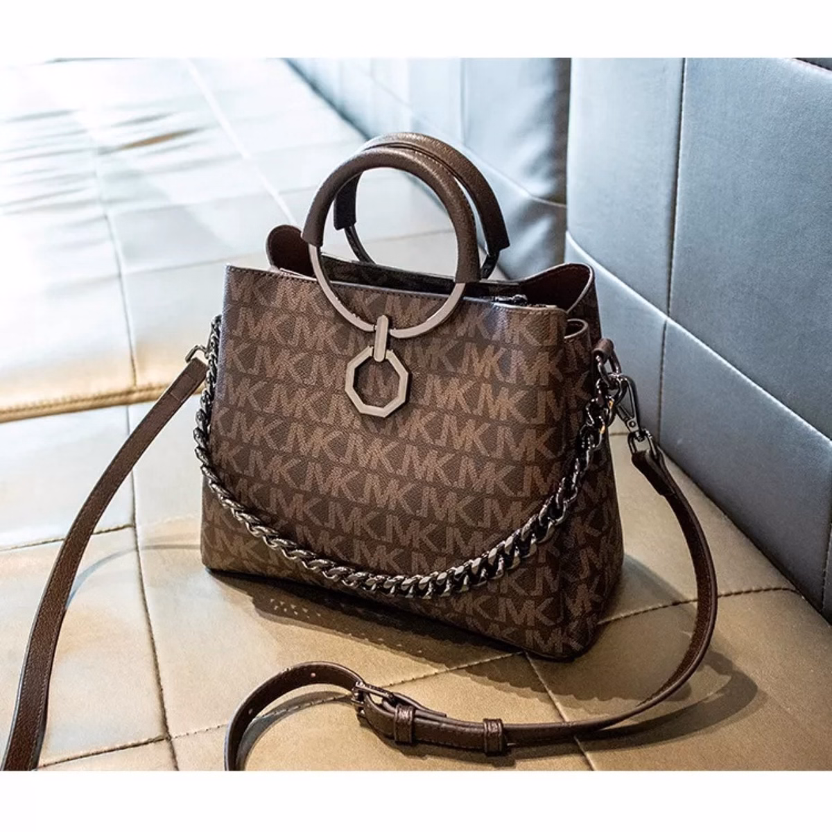 Túi Công Sở Đeo Chéo Kèm Dây Xích Dòng Cao Cấp Wh30 - Winnie House - Ảnh 4