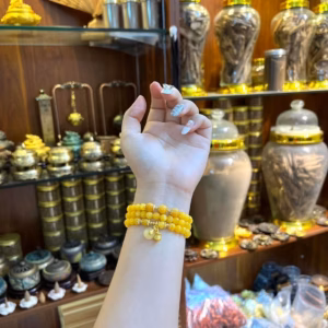 Vòng Tay Đồng Điếu Đá Ngọc Hoàng 6 Ly - Thắng Giang