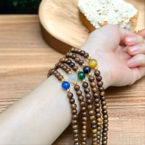 Vòng Tay Trầm Tốc Phối Đá Phong Thủy Thiên Nhiên - Thắng Giang