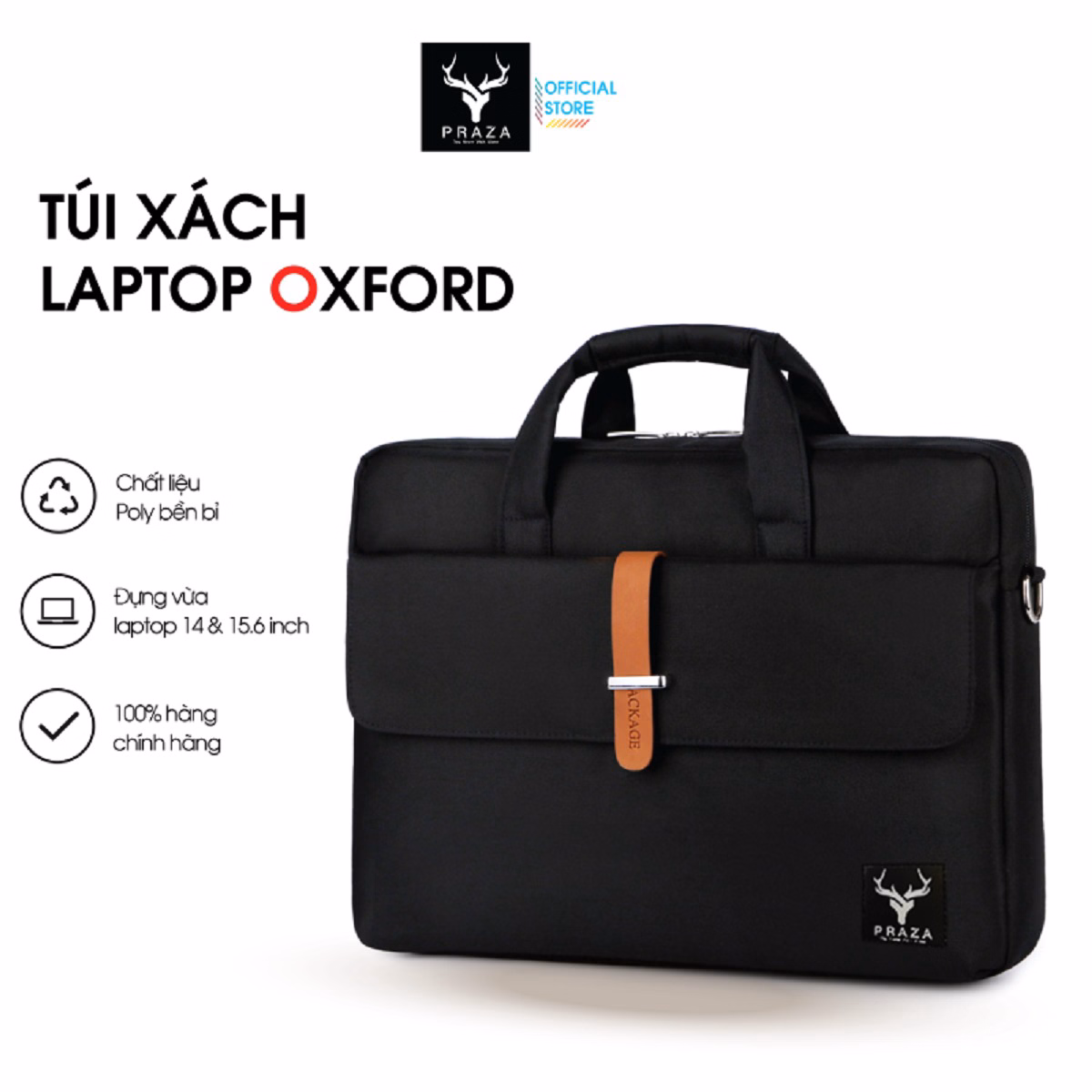 Túi Xách Laptop Nam Nữ Công Sở 15.6 Inch Tx089 - Praza - Ảnh 2