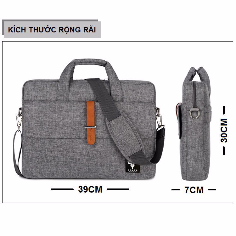 Túi Xách Laptop Nam Nữ Công Sở 15.6 Inch Tx089 - Praza - Ảnh 6