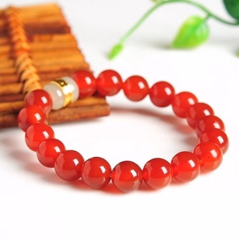 Vòng Tay Lu Thống Mã Não Đỏ 8 Ly - Thắng Giang - Ảnh 4