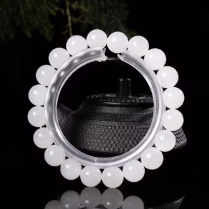 Vòng Tay Mã Não Trắng 8 Ly - Thắng Giang