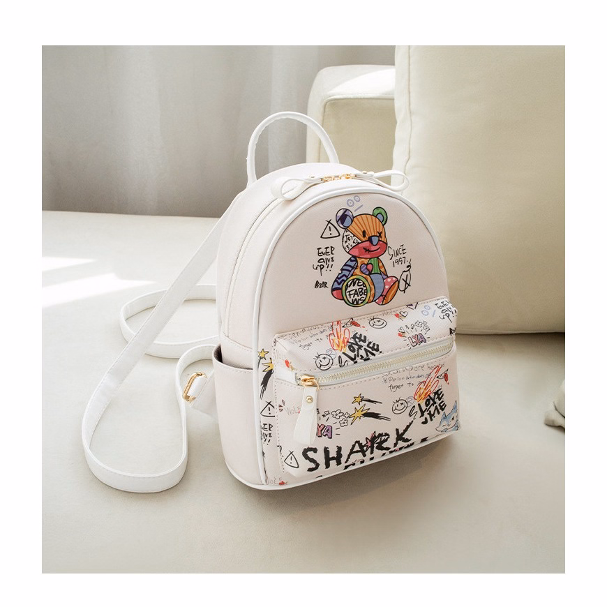 Balo Nữ Họa Tiết Gấu Đi Học, Đi Chơi, Đi Làm Wh66 - Winnie House - Ảnh 3