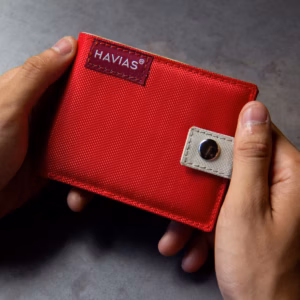 Ví Vải Ngang Button Hiện Đại - Havias