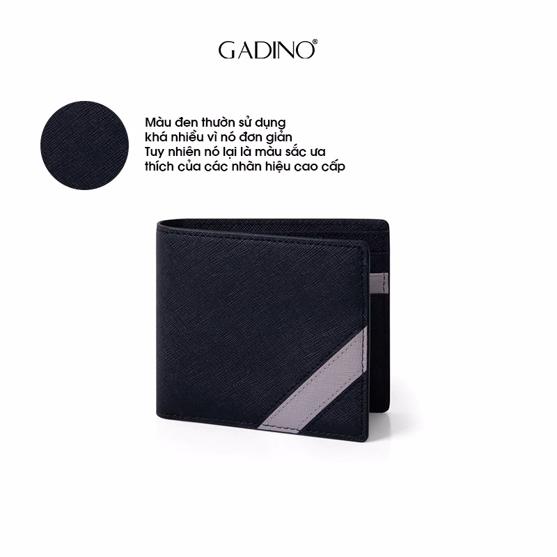 Ví Da Nam Cato Vân Saffiano Nhập Khẩu, Kiểu Dáng Ngang, Đứng Trượt Nược Cao Cấp Praza - G02 - Ảnh 2