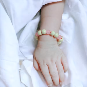 Vòng Tay Dâu Tằm Cành Phối Đá Thạch Anh Hồng Thiên Nhiên - Thắng Giang