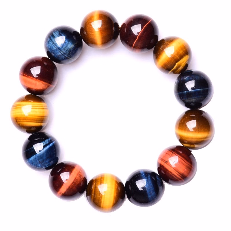 Vòng Tay Nam Đá Thạch Anh Mắt Hổ Đá Sắc 14 Ly - Thắng Giang - Ảnh 2