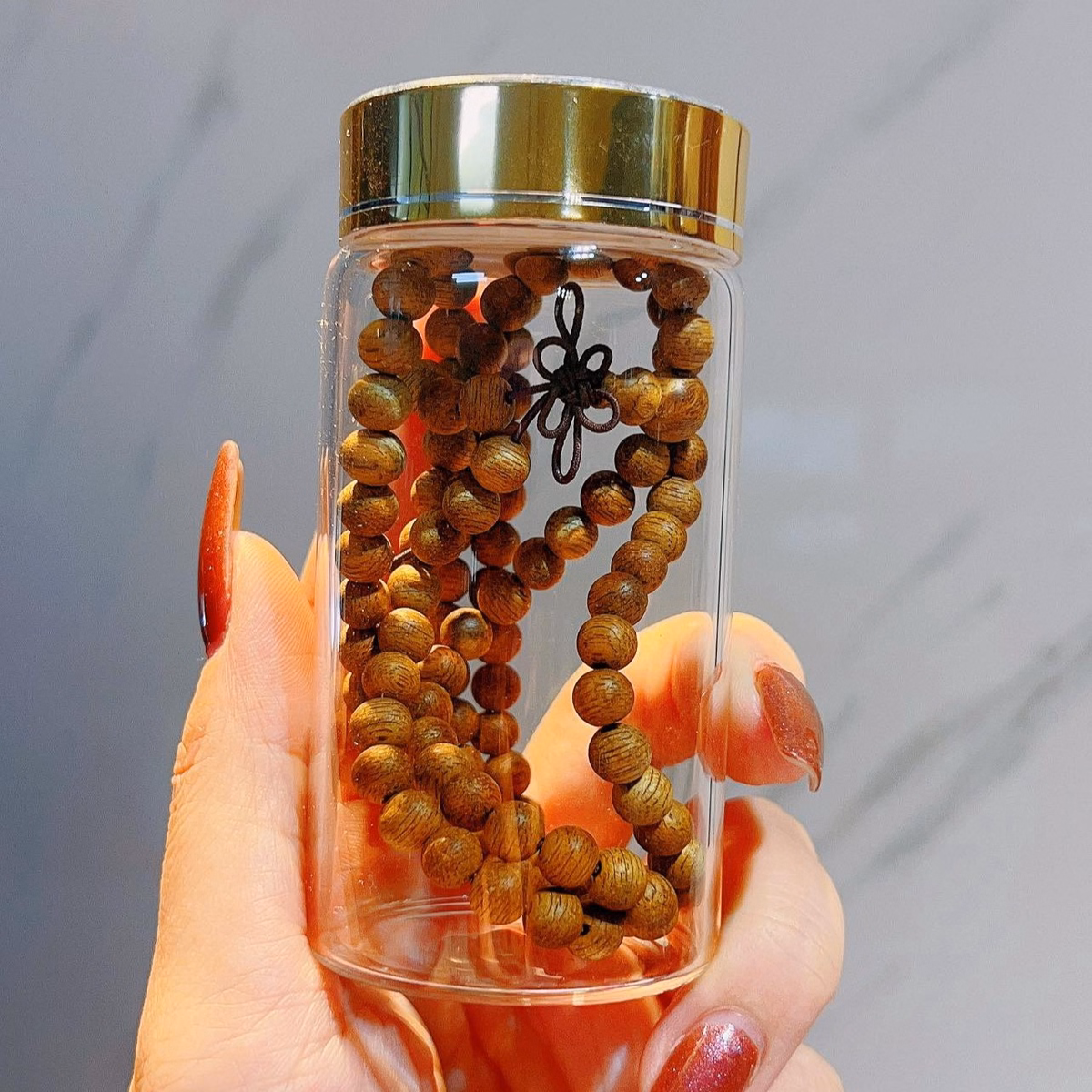 Trầm Rừng Lào Thiên Nhiên 108 Hạt 6 Ly Thơm Ngọt - Thắng Giang - Ảnh 8