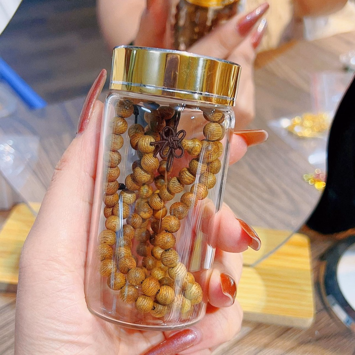 Trầm Rừng Lào Thiên Nhiên 108 Hạt 6 Ly Thơm Ngọt - Thắng Giang - Ảnh 9