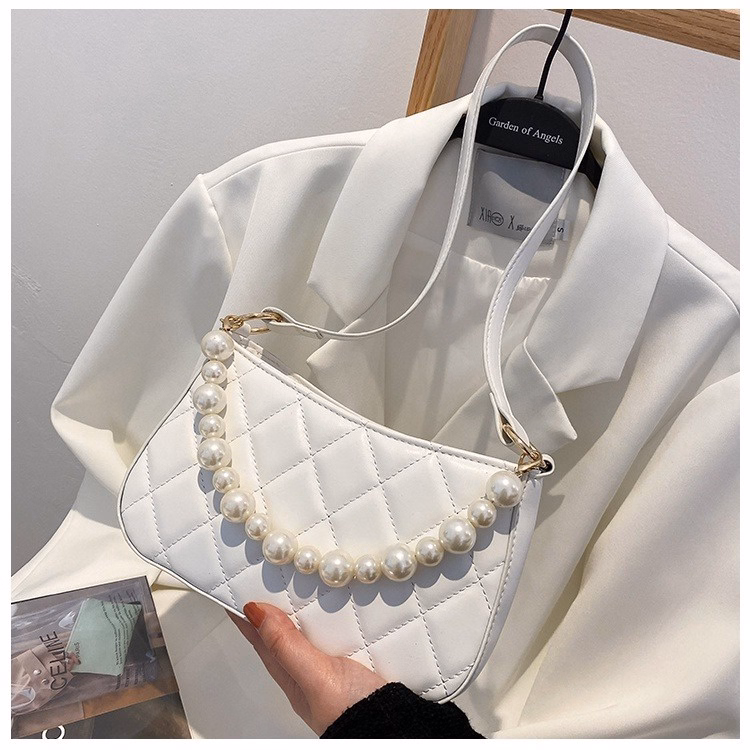 Túi Xách Nữ Đeo Vai Dây Ngọc Cao Cấp Da Lì Size 20 T004 - Trùm Sỉ Vn - Ảnh 4