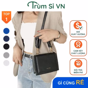 Túi Xách Đeo Chéo Quai Nhún Cao Cấp Da Lì Size 20 T009 - Trùm Sỉ Vn