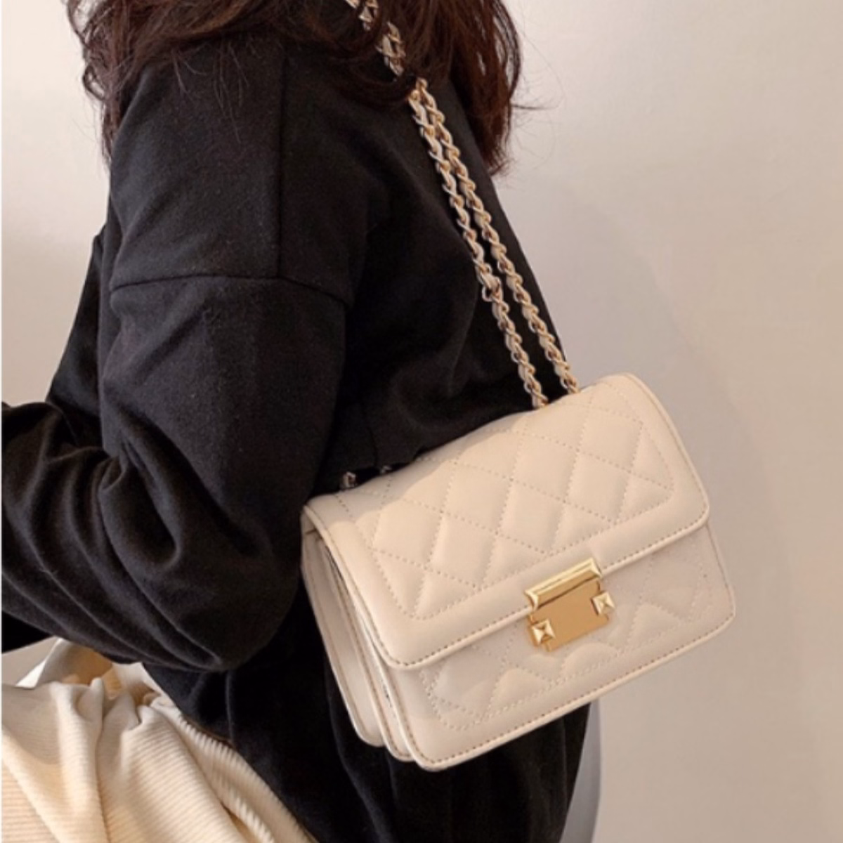 Túi Xách Nữ Đeo Chéo Cao Cấp Chần Trám Da Lì Size 20 T014 - Trùm Sỉ Vn - Ảnh 6