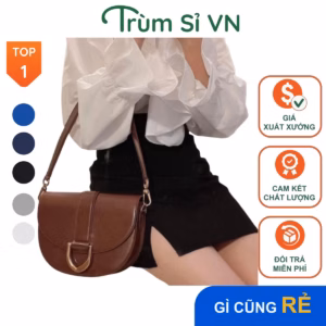 Túi Xách Nữ Đeo Chéo Cao Cấp Dáng Bầu Dục Size 18 T018 - Trùm Sỉ Vn