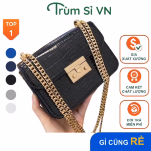 Túi Đeo Chéo Nữ Vân Da Rắn Cao Cấp Size 18 T026 - Trùm Sỉ Vn