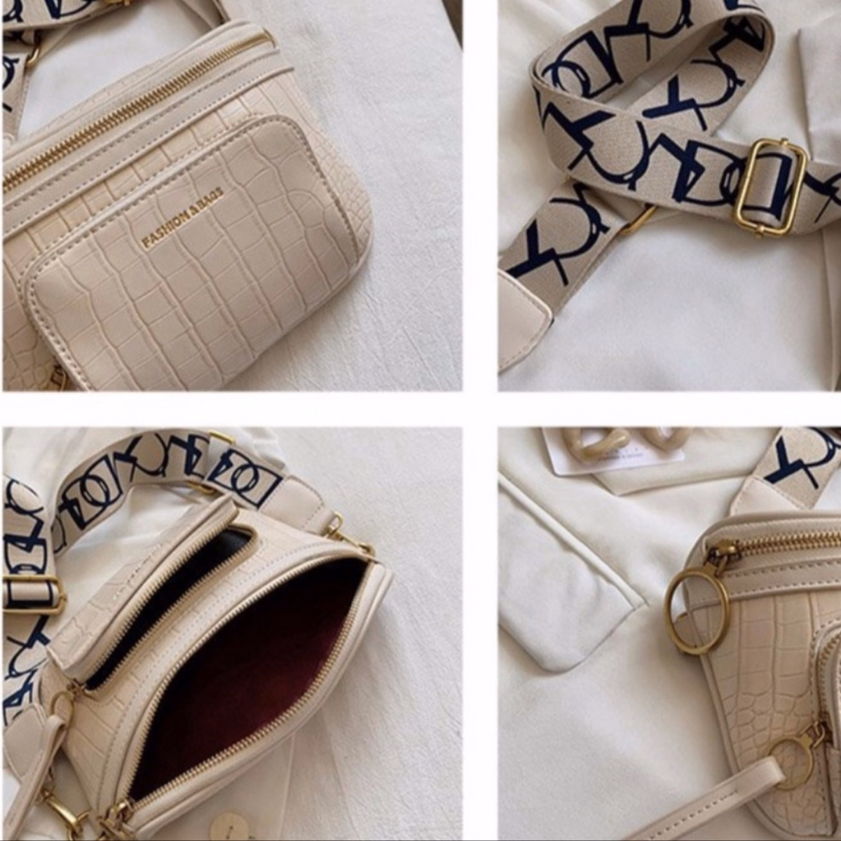 Túi Nữ Bao Tử Đeo Chéo Cao Cấp Dập Vân Size 20 T027 - Trùm Sỉ Vn - Ảnh 9