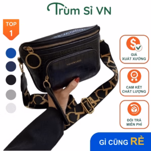 Túi Nữ Bao Tử Đeo Chéo Cao Cấp Dập Vân Size 20 T027 - Trùm Sỉ Vn
