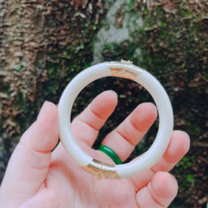 Vòng Tay Xương Mỹ Nghệ Bọc Bạc Xi Vàng 24 Kara - Thắng Giang