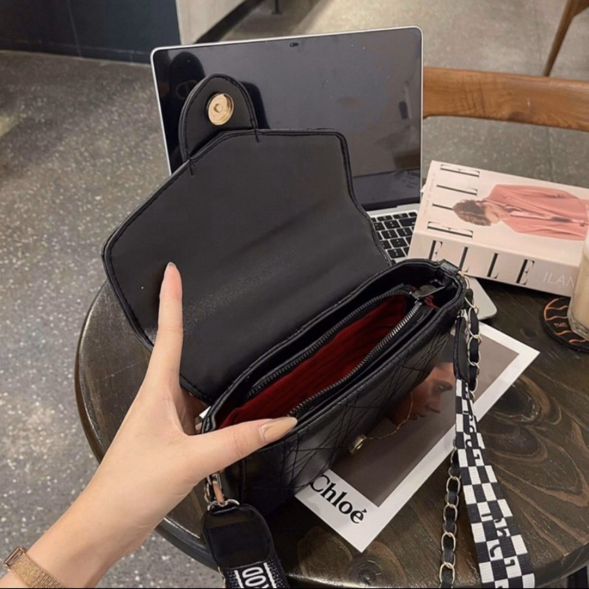 Túi Xách Nữ Túi Đeo Chéo Đeo Vai Cao Cấp Cd 2 Dây Size 22 T032 - Trùm Sỉ Vn - Ảnh 6