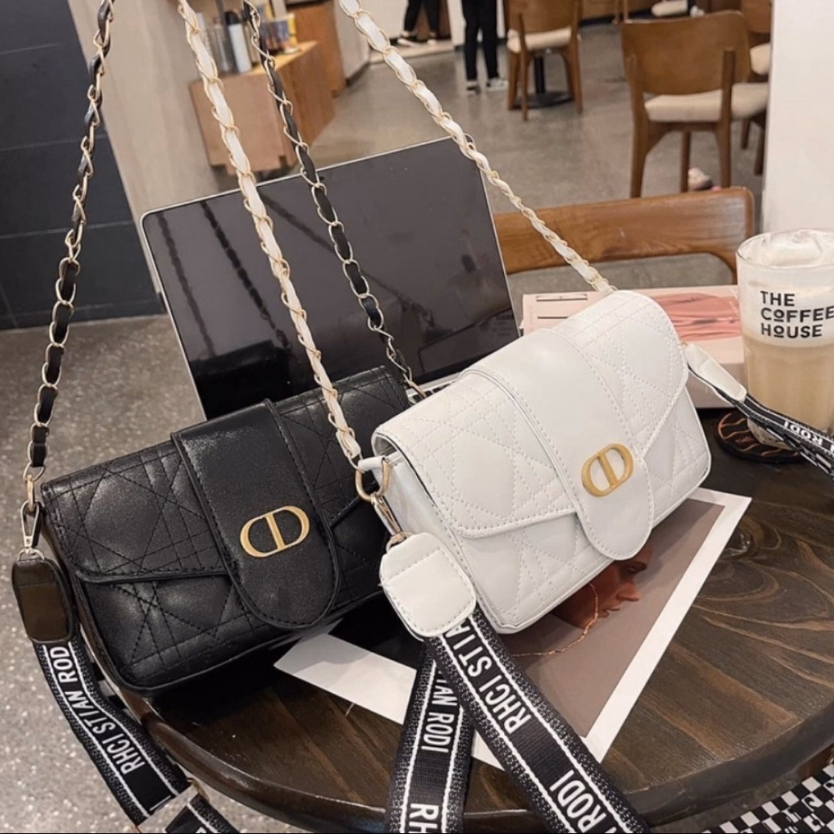 Túi Xách Nữ Túi Đeo Chéo Đeo Vai Cao Cấp Cd 2 Dây Size 22 T032 - Trùm Sỉ Vn - Ảnh 2