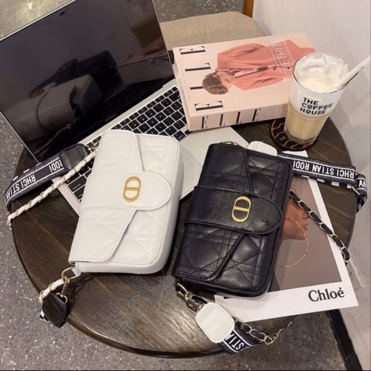 Túi Xách Nữ Túi Đeo Chéo Đeo Vai Cao Cấp Cd 2 Dây Size 22 T032 - Trùm Sỉ Vn - Ảnh 7