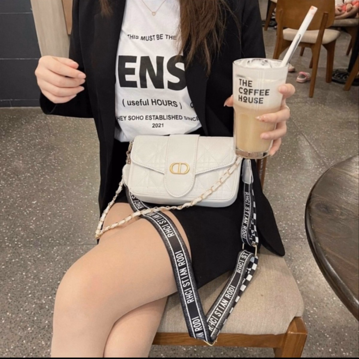 Túi Xách Nữ Túi Đeo Chéo Đeo Vai Cao Cấp Cd 2 Dây Size 22 T032 - Trùm Sỉ Vn - Ảnh 4