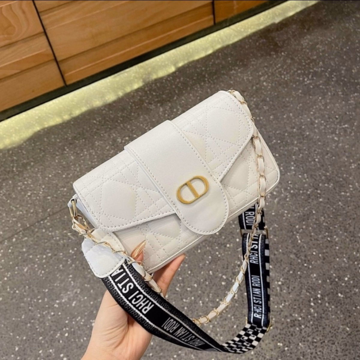 Túi Xách Nữ Túi Đeo Chéo Đeo Vai Cao Cấp Cd 2 Dây Size 22 T032 - Trùm Sỉ Vn - Ảnh 9