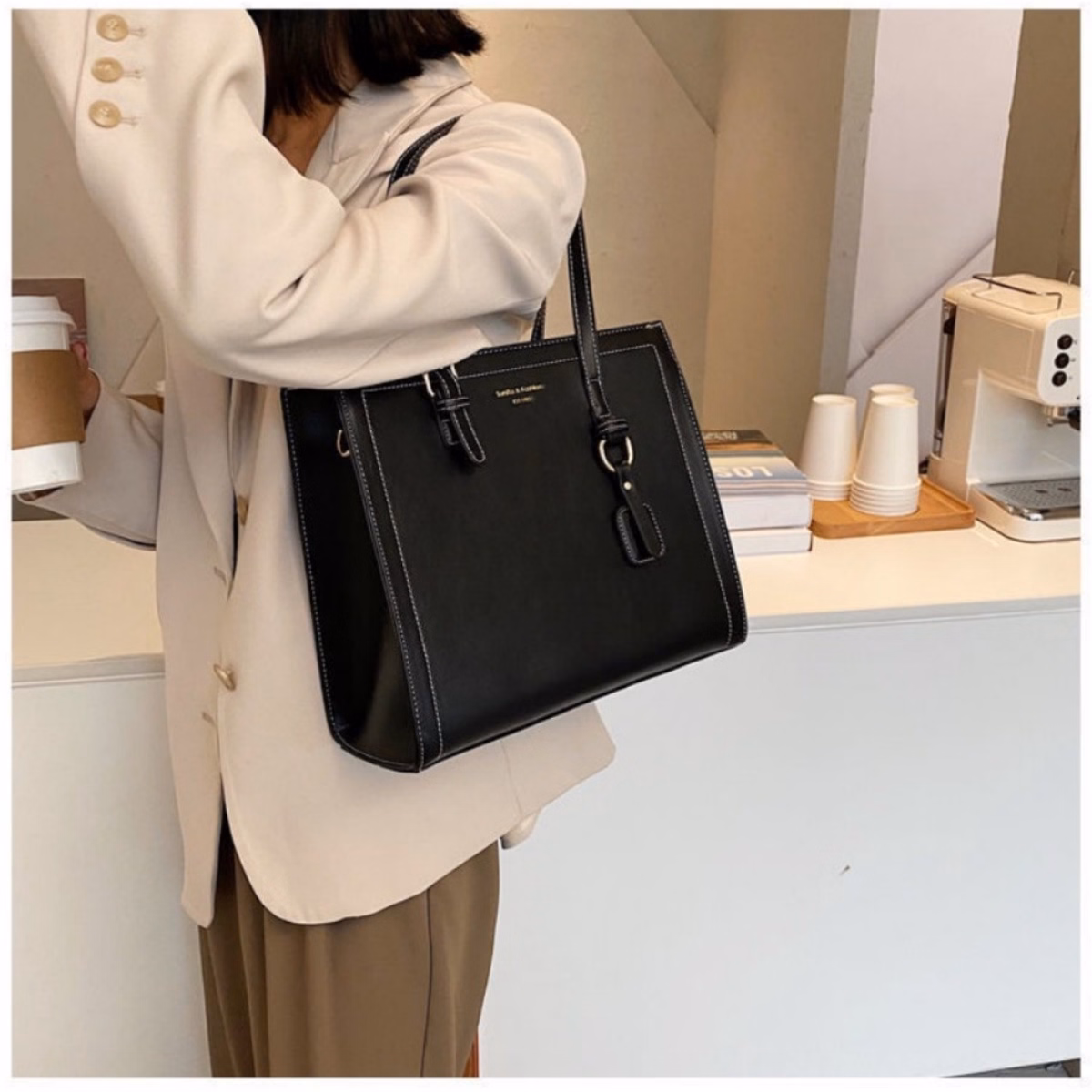 Túi Xách Nữ Công Sở Cao Cấp Da Lì Zize 30 T045 - Trùm Sỉ Vn - Ảnh 2