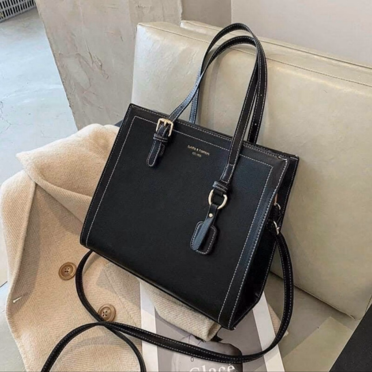 Túi Xách Nữ Công Sở Cao Cấp Da Lì Zize 30 T045 - Trùm Sỉ Vn - Ảnh 7