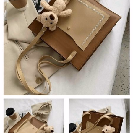 Túi Tote Công Sở Da Mềm Cao Cấp Tặng Kèm Móc Treo Gấu Size 32 T058 - Trùm Sỉ Vn - Ảnh 8