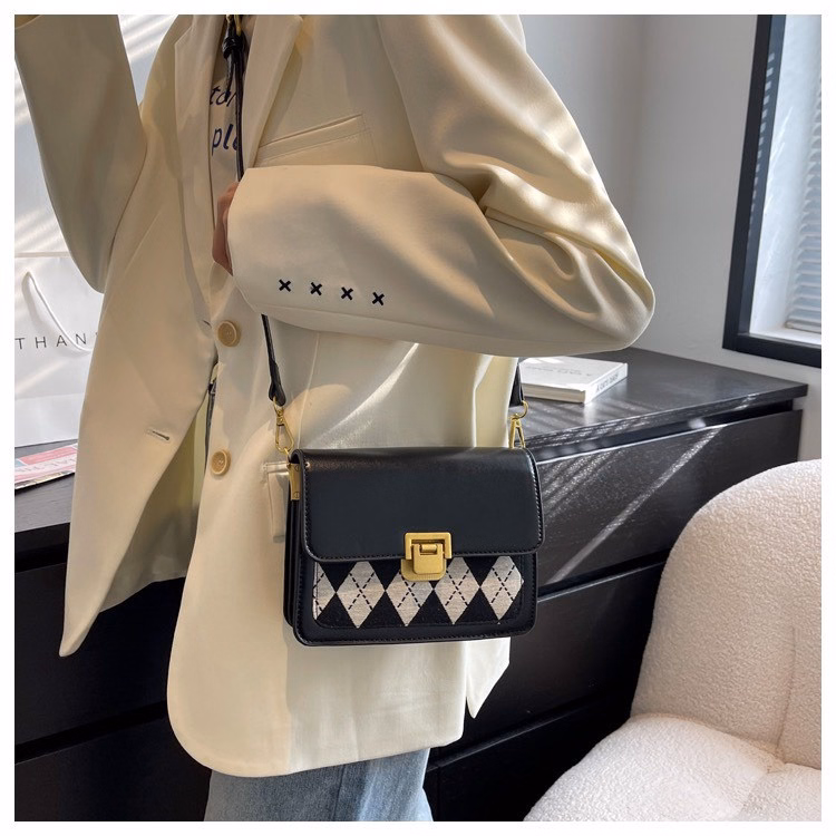 Túi Đeo Chéo Cao Cấp Túi Xách Kẻ Sọc Size 20 T068 - Trùm Sỉ Vn - Ảnh 3