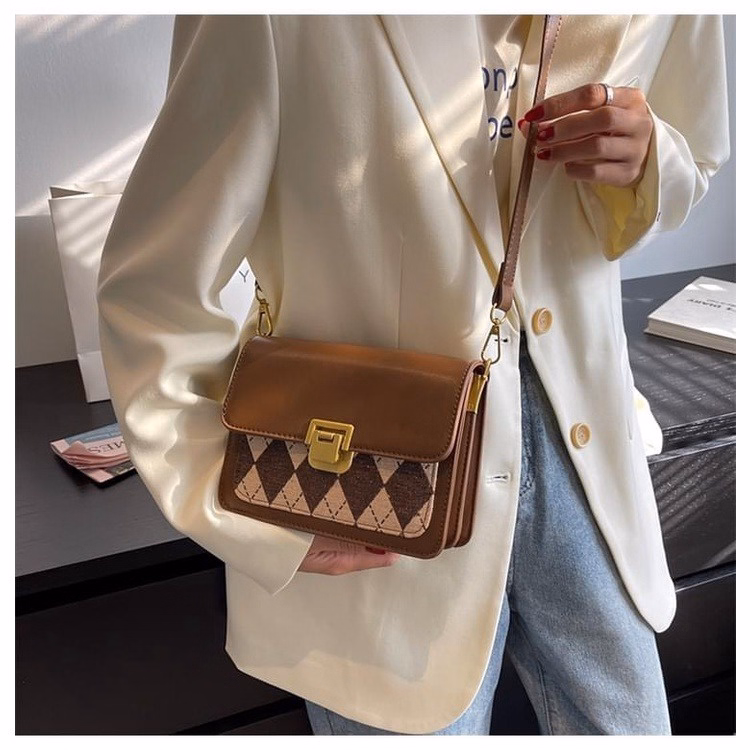 Túi Đeo Chéo Cao Cấp Túi Xách Kẻ Sọc Size 20 T068 - Trùm Sỉ Vn - Ảnh 4