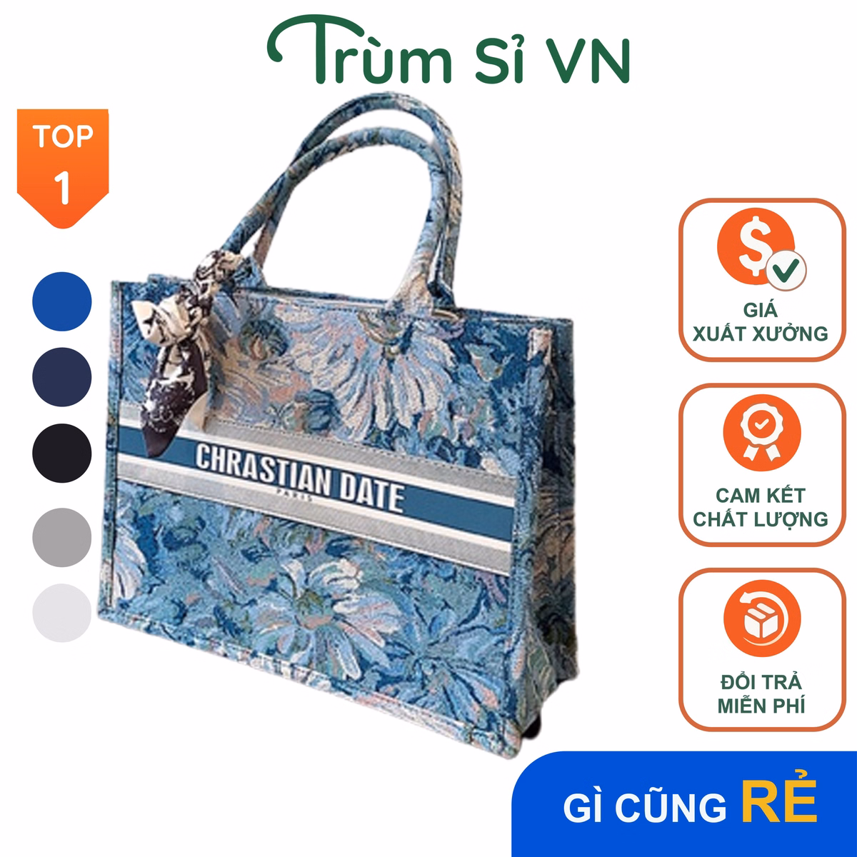 Túi Xách Công Sở Cao Cấp Tặng Kèm Khăn Size 38 T076 - Trùm Sỉ Vn